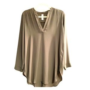 Army green Allison Joy blouse from Evereve
